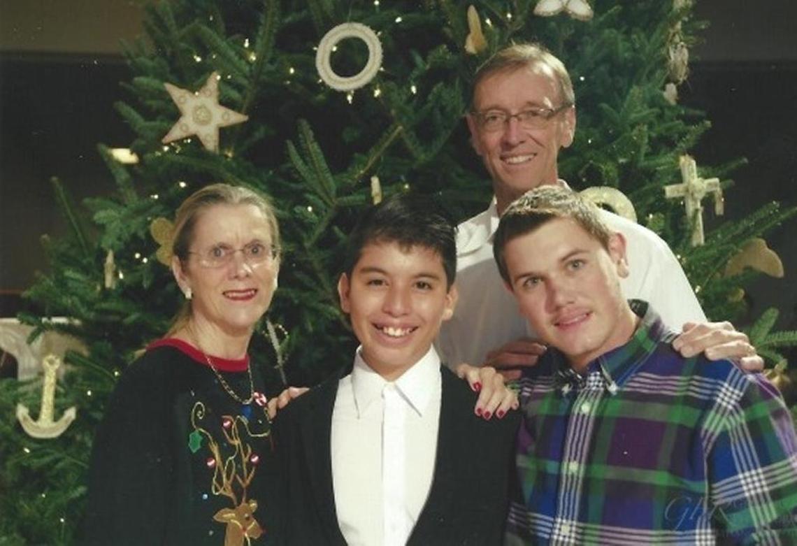 The Verbeeck family. Peter (top right), Michael, Eric/Hope and Patricia Verbeeck (left).