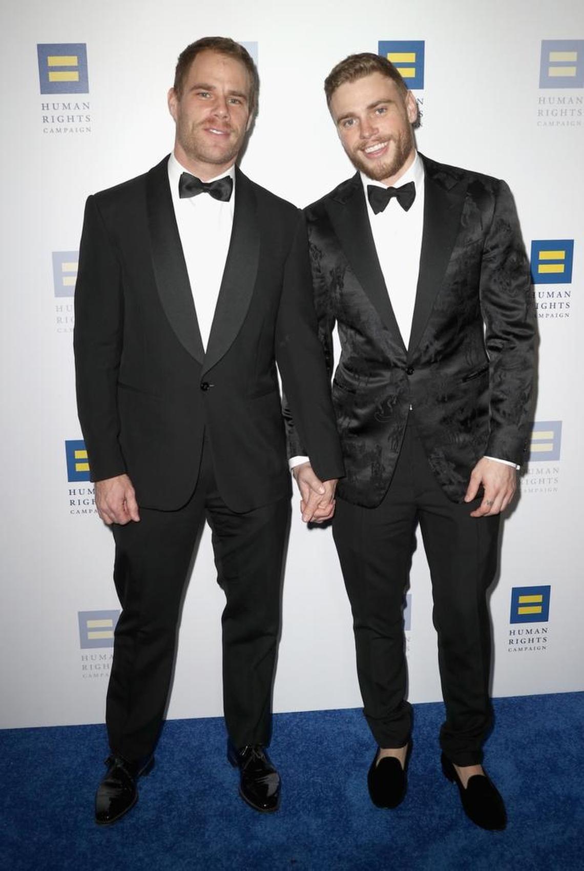Boyfriends Matthew Wilkas, and Olympian Gus Kenworthy attend the Human Rights Campaign’s 2018 Los Angeles Gala Dinner on March 10.