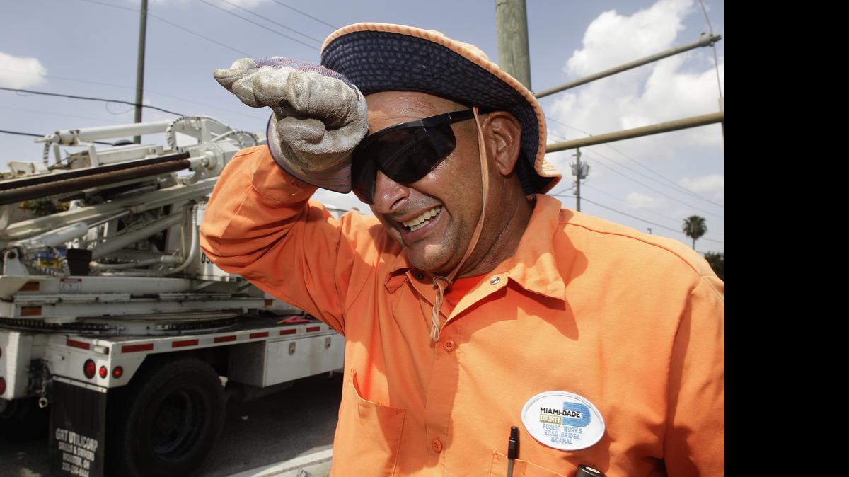 
Miami is the No. 2 sweatiest place in the country,
