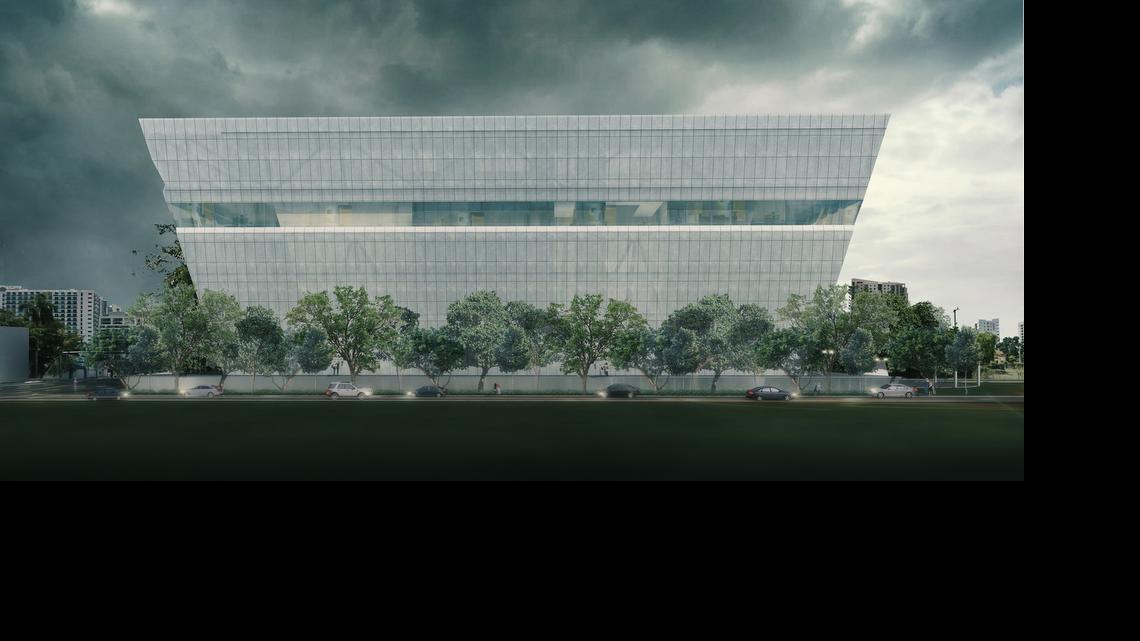 
Zoning challenge: The proposed Fairholme building would include offices but would showcase two massive artworks.
