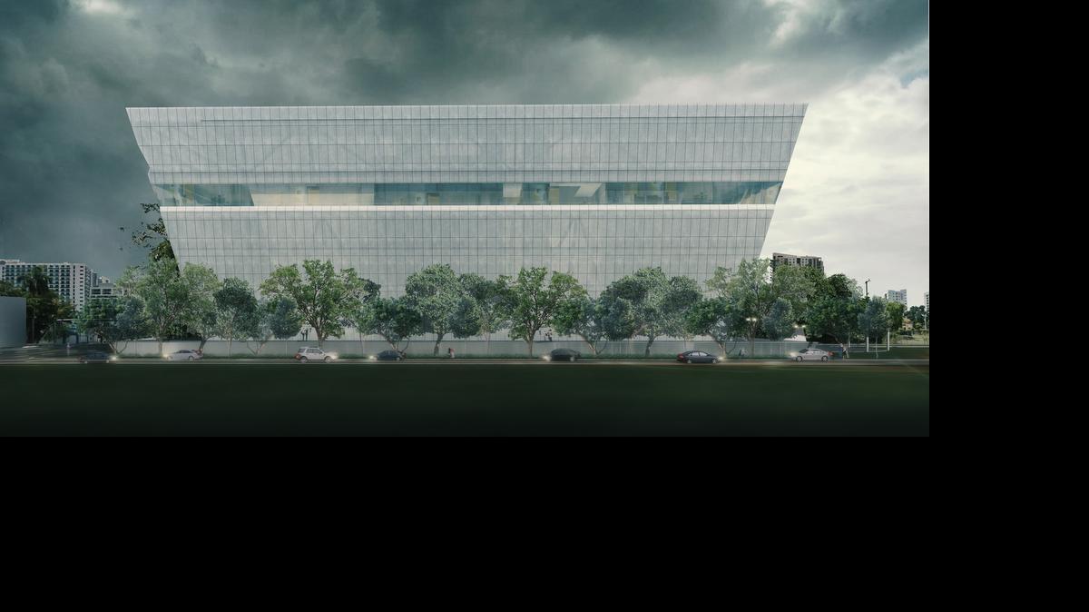 
Zoning challenge: The proposed Fairholme building would include offices but would showcase two massive artworks.
