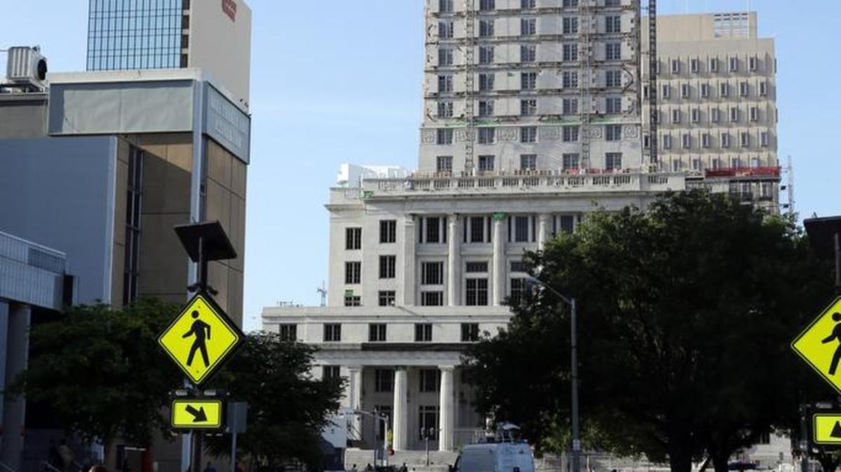 The historic civil courthouse at 73 West Flagler Street opened in 1928 and once held the trial of Al Capone.