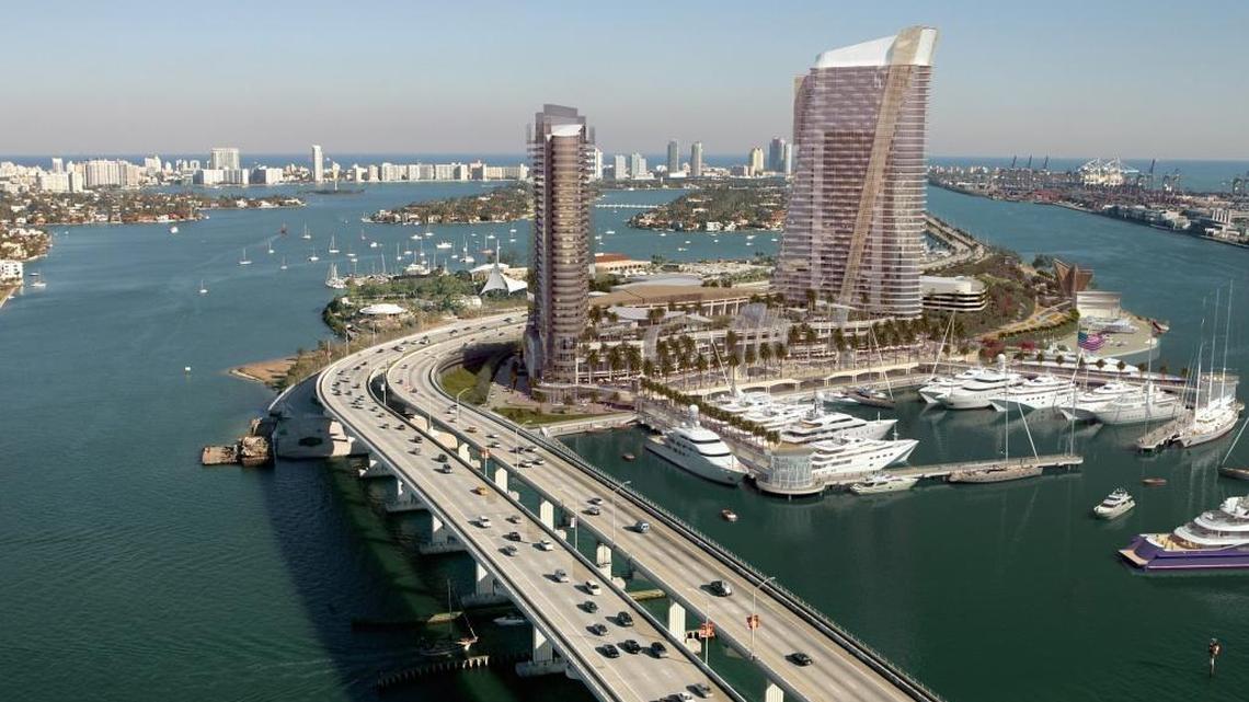 An artist’s rendering of Flagstone Island Gardens