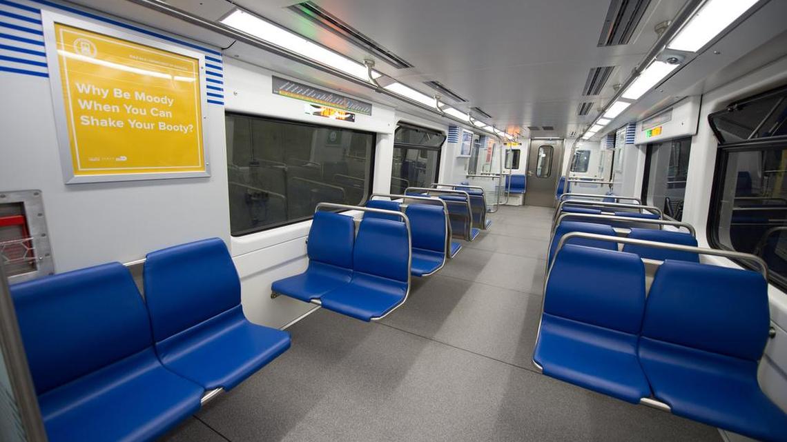 Miami-Dade County unveiled two new Metrorail cars Monday that are ready for testing.