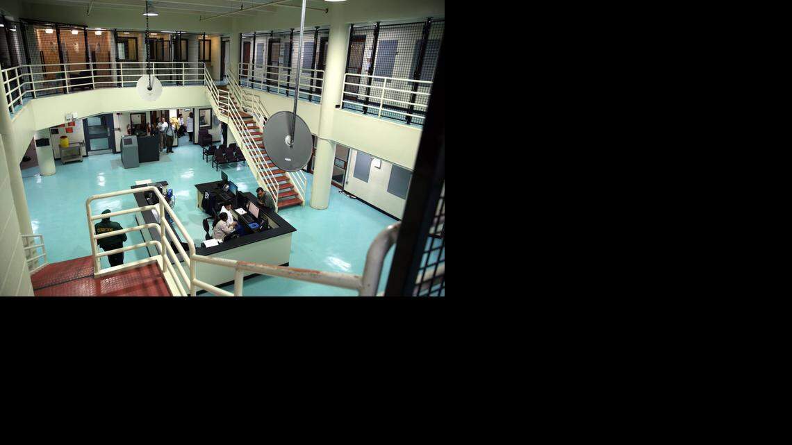 
The newly renovated floor for mentally ill inmates at Miami-Dade 's TGK facility on Thursday, Jan. 15, 2015.
