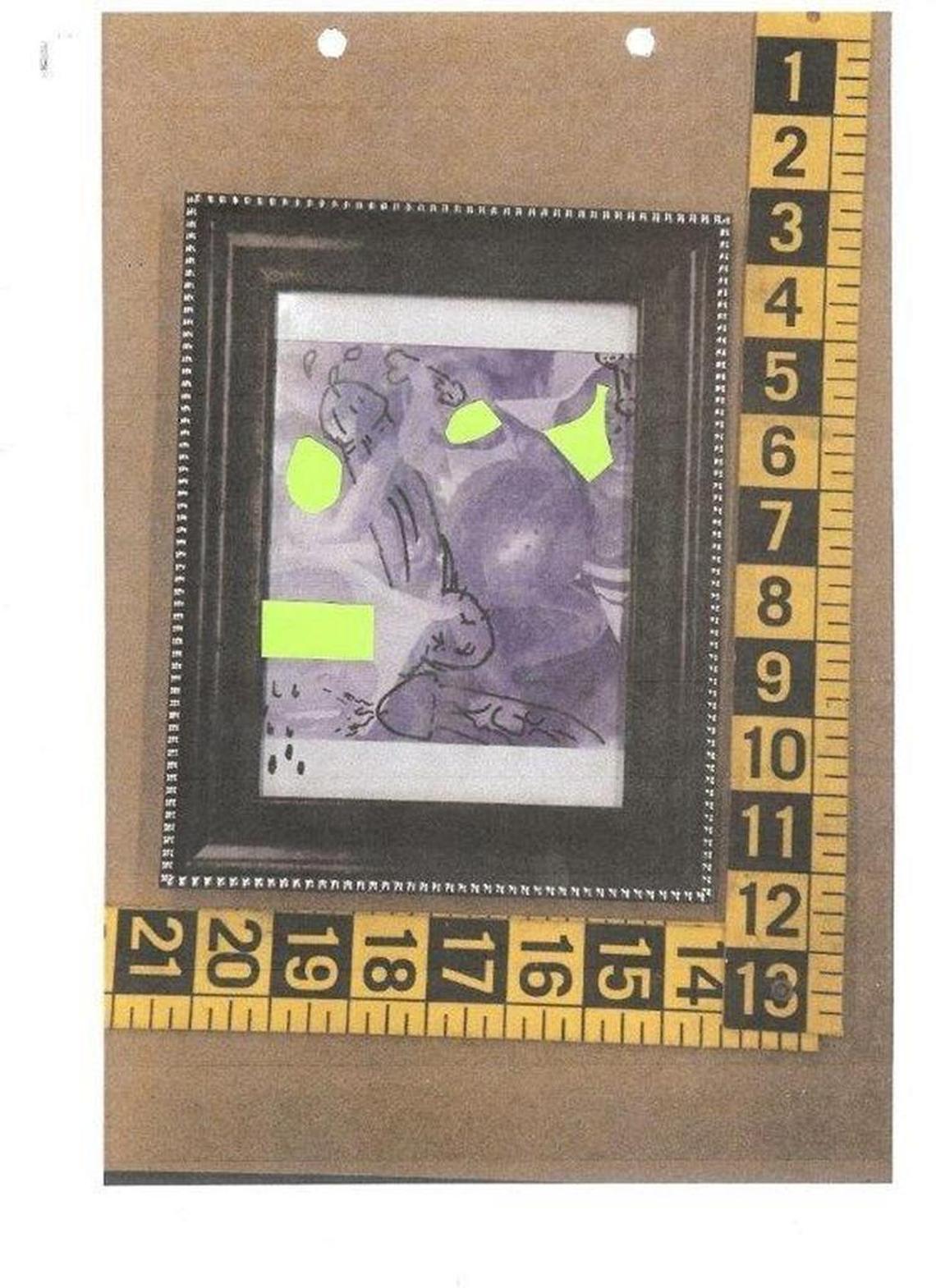 A picture taken from Fire Station 12 on Sept. 9 after a group of firefighters vandalized a colleague’s family photos.