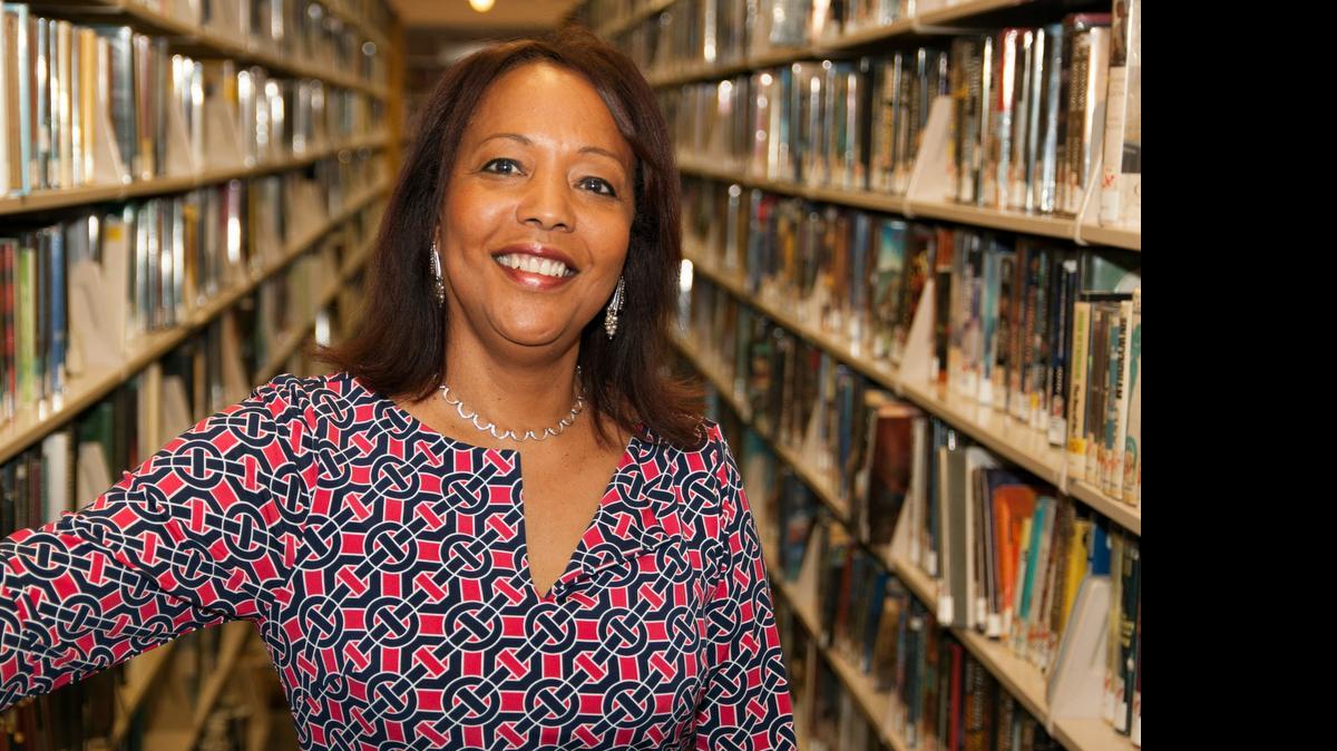 
Gia Arbogast, director of Miami-Dade Public Library System, poses at the Main Library in downtown Miami.
