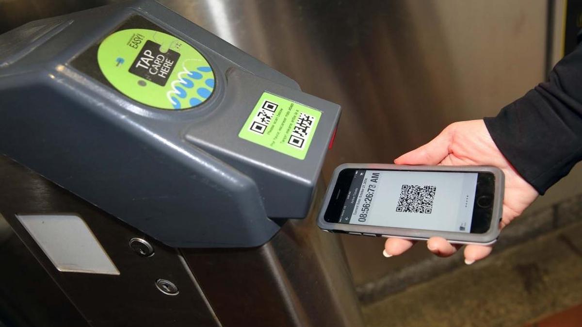 The new smartphone transit system app for Easy Pay on Thursday October27, 2016