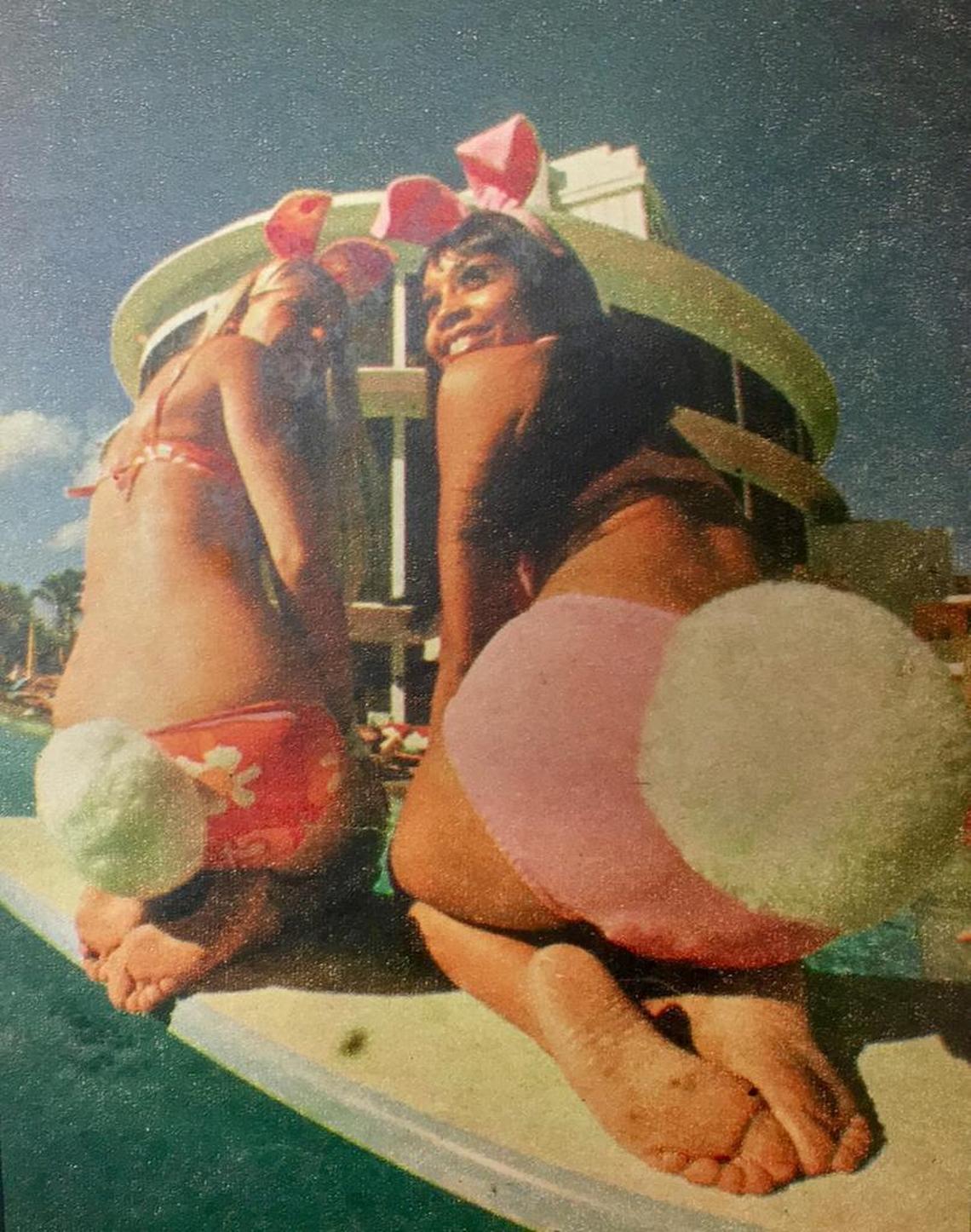 Hugh Hefner’s Playboy Plaza on Collins Avenue in the early 1970s opened up cabanas on the deck area to allow for an ocean view from poolside. A photo of a photo from the Feb. 14, 1971 Tropic Magazine.
