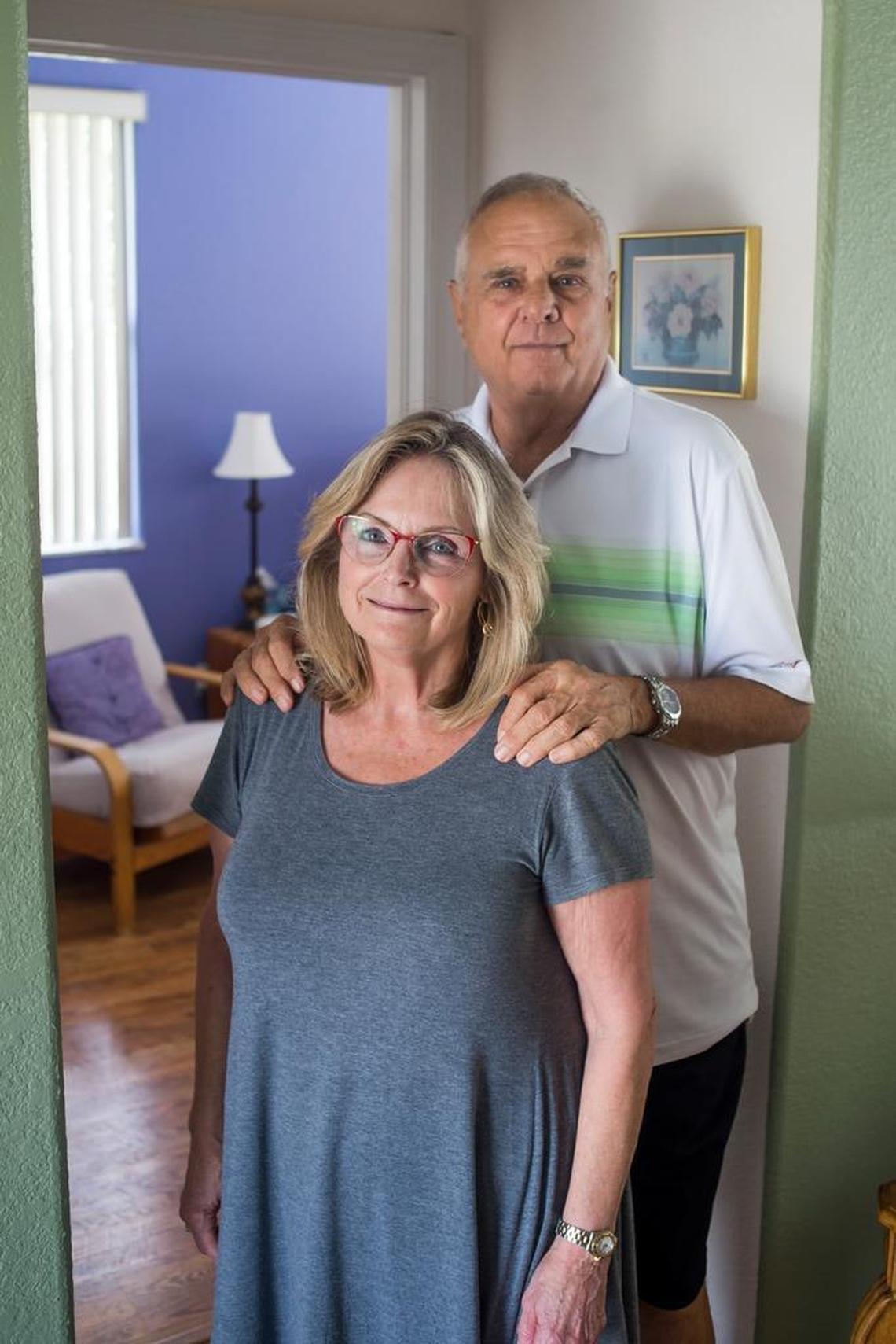Larry, 71, and Lynda, 67, Pennington live in North Port, Fla. The couple say they were the victim of a Ponzi scheme engineered by a man who claimed to be a former member of the Miami Dolphins, resulting in the loss of Lynda’s entire 401(k).
