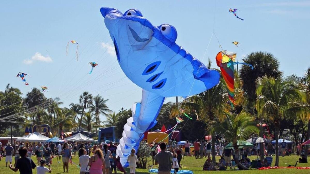 
 Kites of all colors, shapes, sizes and theme were sent soaring in the skies over Haulover Beach Park on Sunday , October 19, 2014.
