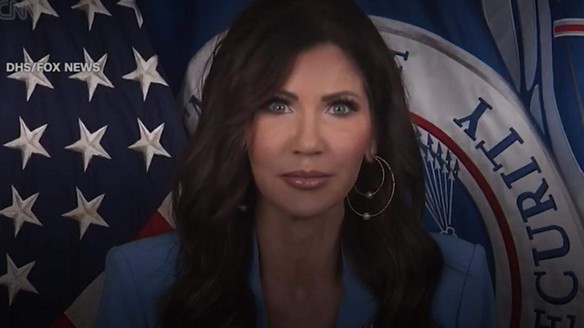 In a video to air at airport security checkpoints, Homeland Security Secretary Kristi Noem blames Democrats for the ongoing government shutdown.