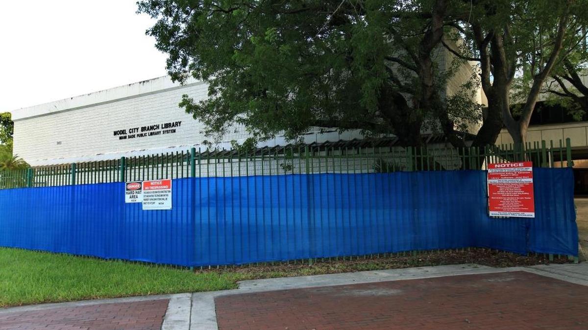 Construction is underway at the Caleb Center in northwest Miami on Tuesday, August 29, 2017. Miami-Dade is warning of cost overruns.