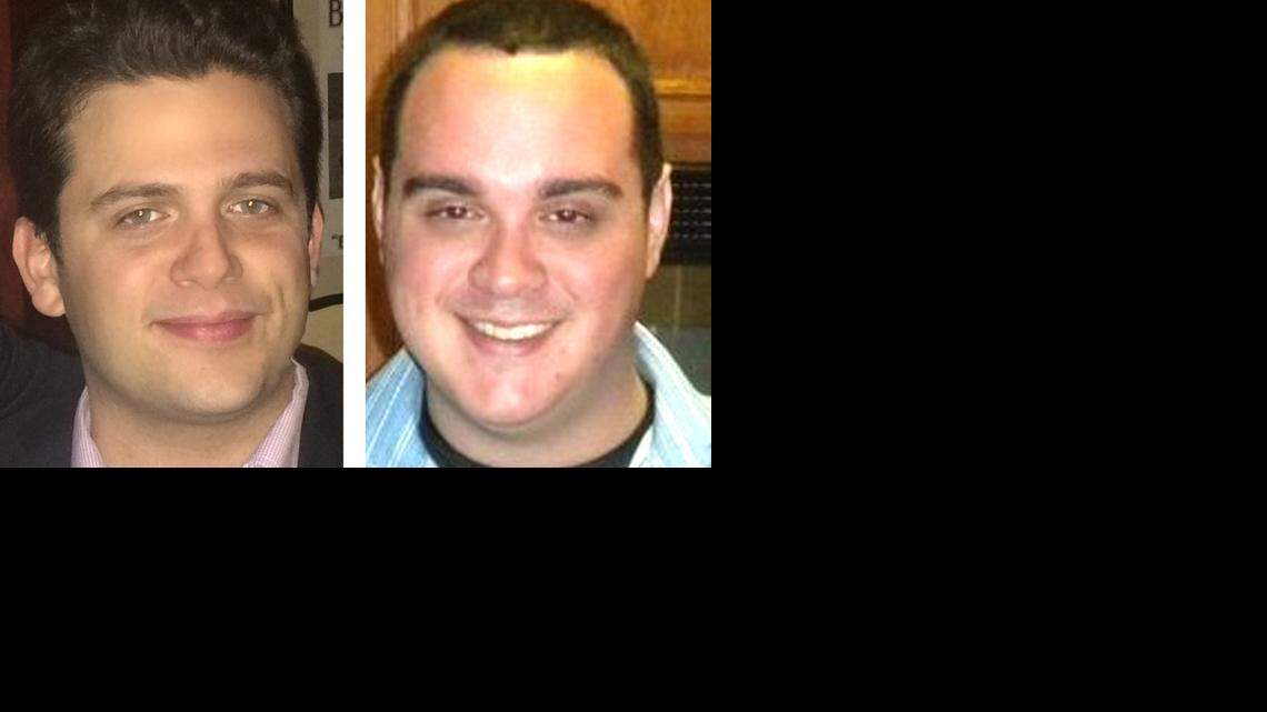 
Giancarlo Sopo, left, and John Estes, right, worked on Rep. Joe Garcia’s 2012 campaign and were caught up in an unlawful absentee-ballot request scheme.
