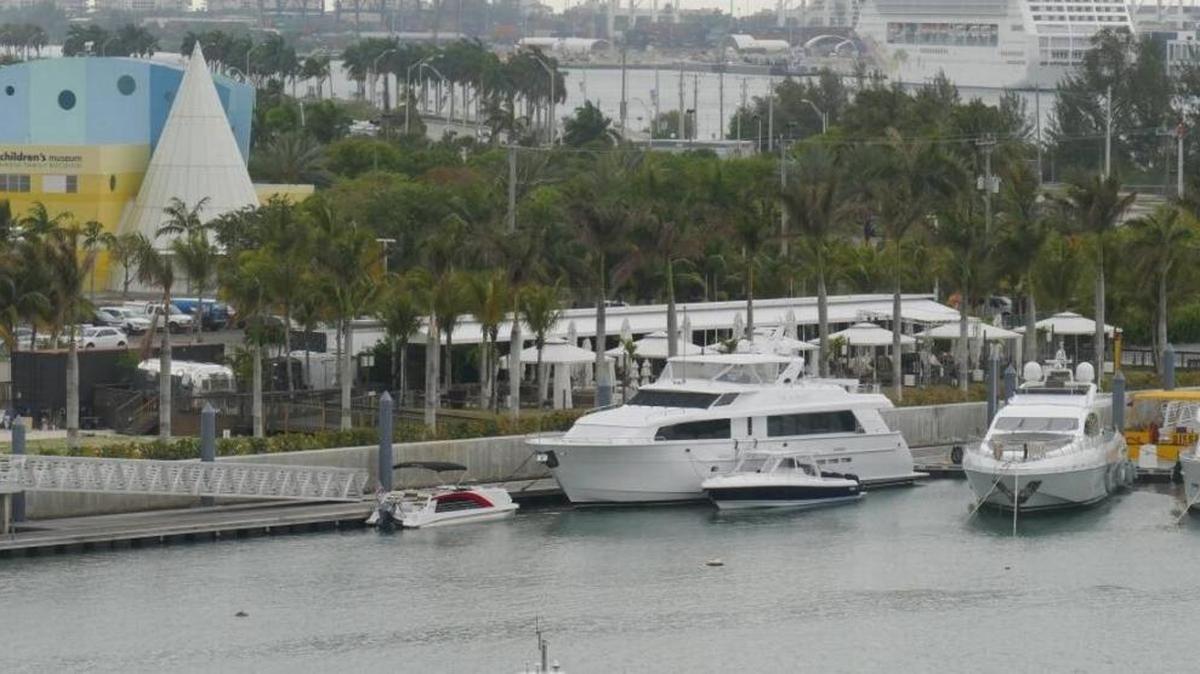 Flagstone marina on Watson Island, where the developer has a contract to build a $1 billion complex of hotel towers, yacht slips and shops.