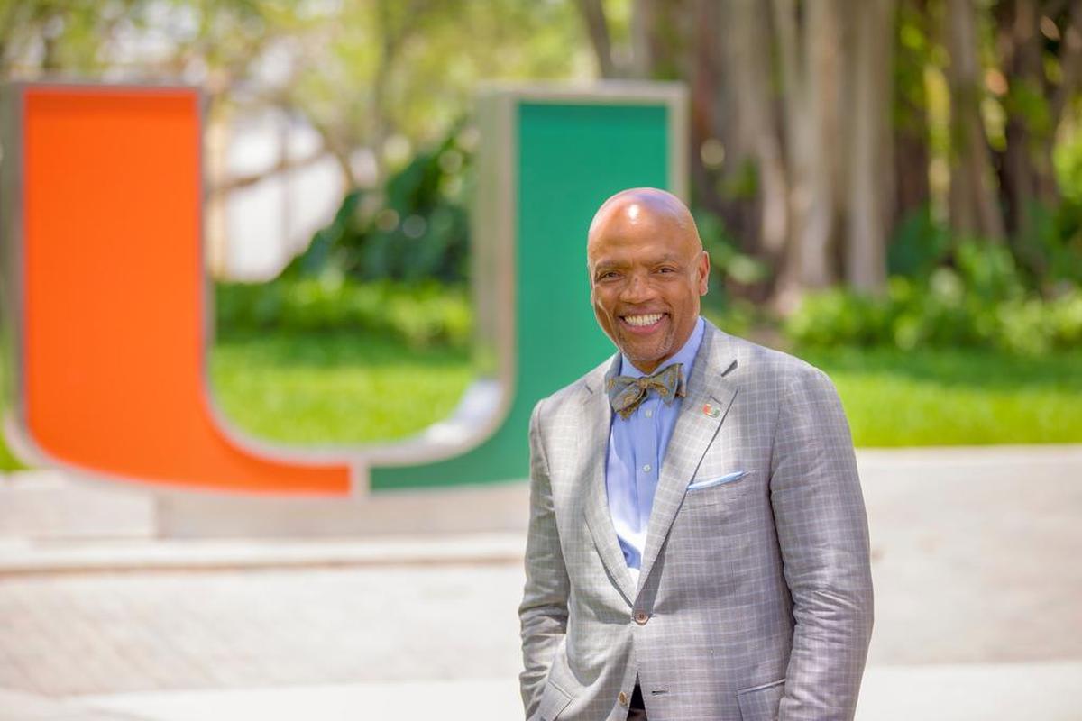 Henri Ford, the new dean of the University of Miami’s Miller School of Medicine. The Haitian-born pediatric surgeon, who graduated from Harvard Medical School, credits the Ryder Trauma Center at Jackson Memorial Hospital with saving his sister’s life.