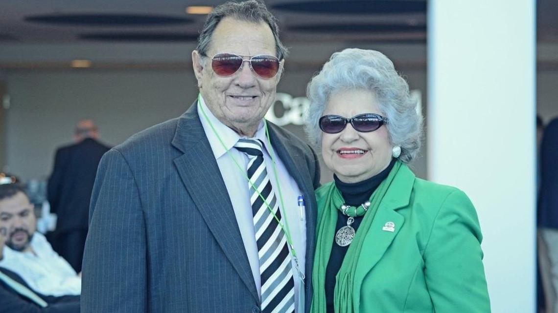 Martha Lima with husband Eugenio Llamera