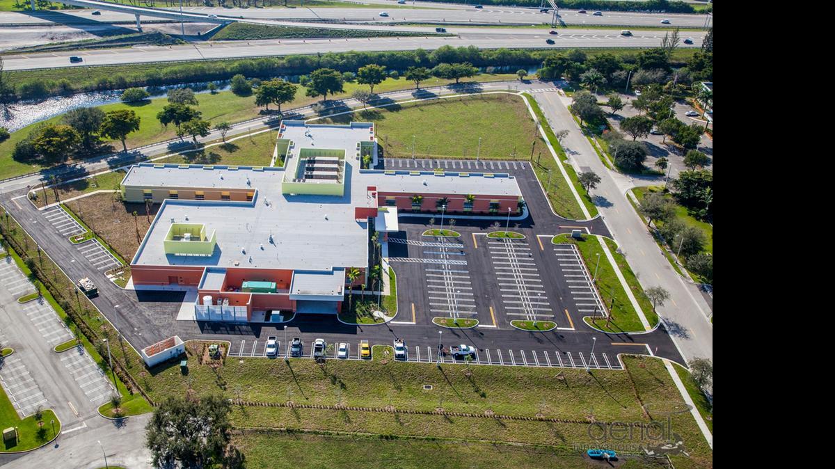 
An aerial view of Promise Hospital of Miami, a new long-term acute care facility in Miami Lakes. The 60-bed, 56,000-square-foot hospital will be the first of its kind in the area. 
