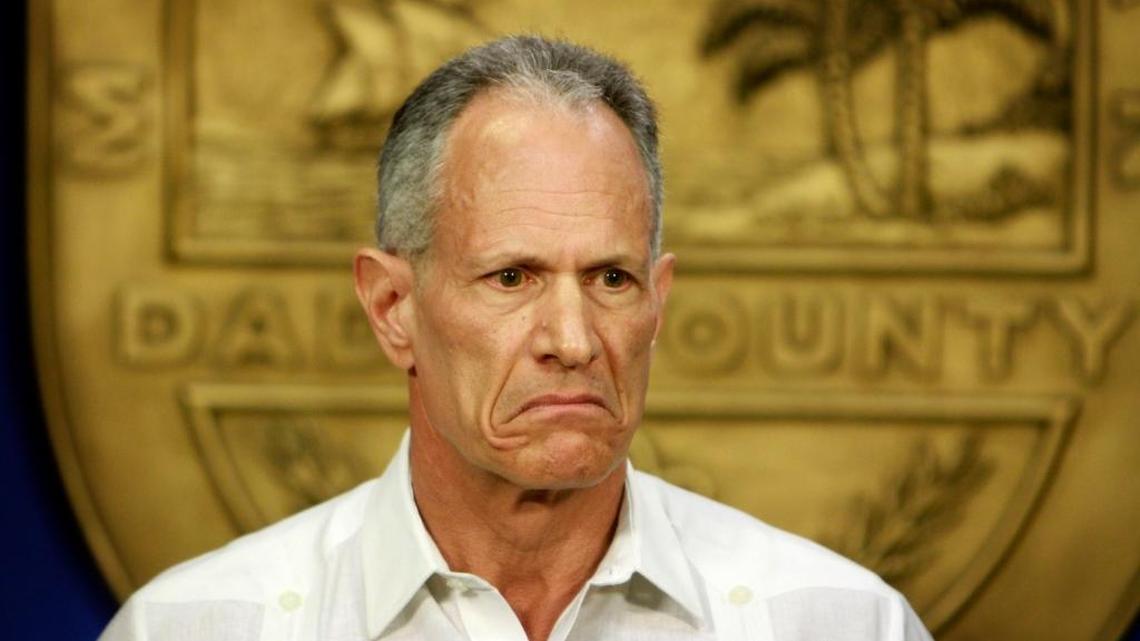 Carlos Alvarez, then-mayor of Miami-Dade County in this 2011 file photo, raised property taxes during his last year in office. Declining real estate values meant the county collected less property-tax revenue that year. His successor, Carlos Gimenez, is proposing a slight dip in property-tax rates this year, but property-tax revenues should hit a new record thanks to a boom in values.