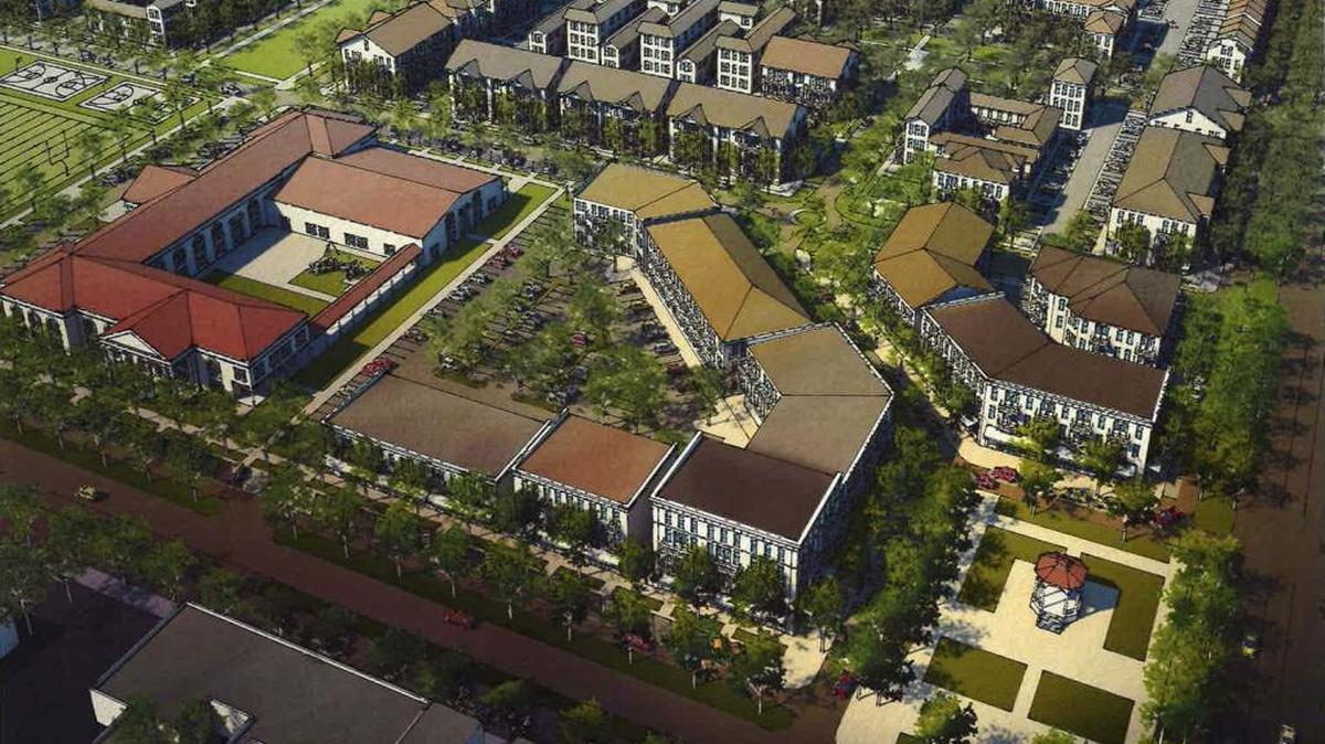A rendering of Atlantic Pacific Communities’ proposal to rebuild Liberty Square.