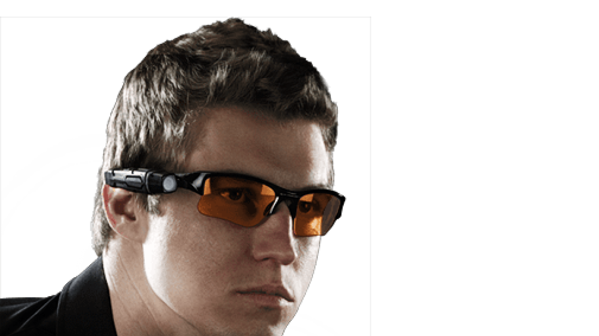 
A publicity photo from Taser, the leading supplier of body-cameras, shows the kind of device Miami-Dade police want for officers. 
