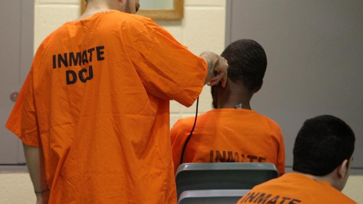 Inmates at Miami-Dade’s main jail, the Turner Guilford Knight Correctional Center.