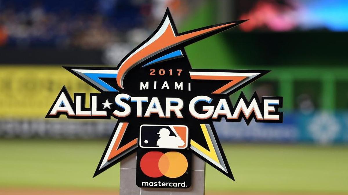 The official logo of the 2017 All-Star game which will take place July 11, 2017, at Marlins Park.