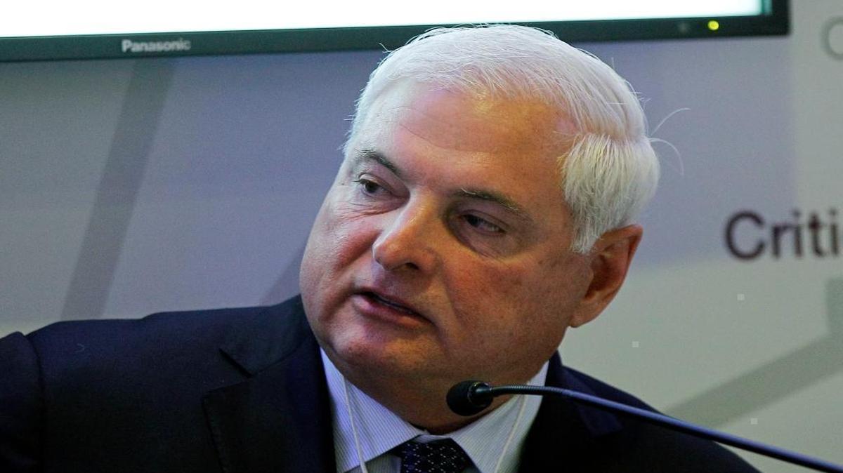 Panama's President Ricardo Martinelli, shown in this Jan. 25, 2012, file photo, was allowed to enter the United States just days after his country’s Supreme Court opened an investigation into charges that he had helped embezzle $45 million from a government school lunch program.