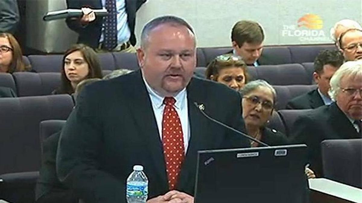 Jeffery Beasley, then-Inspector General of the Florida prison system, testified before lawmakers in 2014.