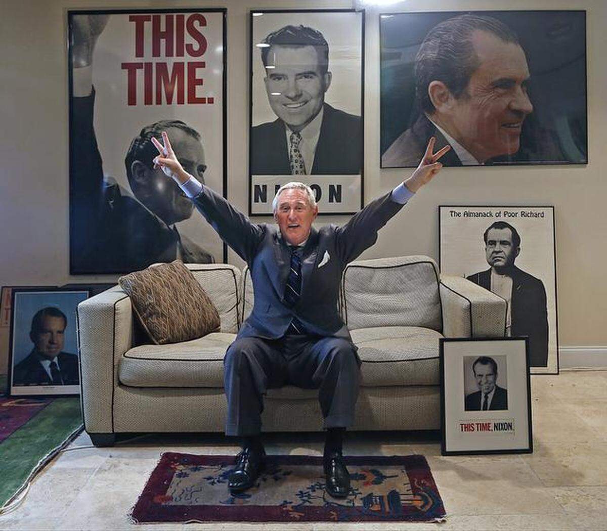 Roger Stone, pictured at his office in Fort Lauderdale, Fla., in 2014, is a veteran Republican political operative.