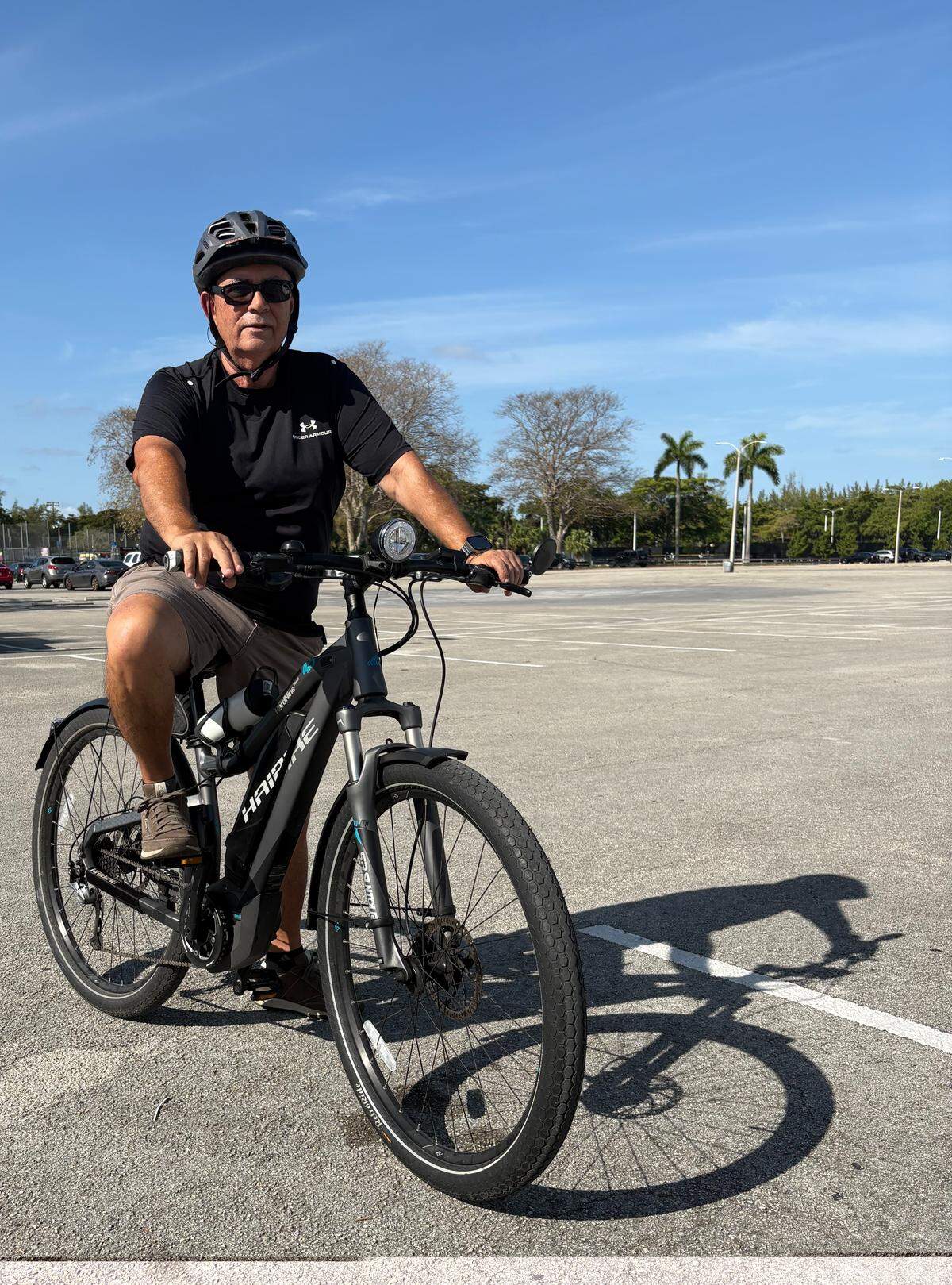 Raul Capote paused during a bike ride in Tropical Park to discuss his frustration with not being able to cycle past the Equestrian Center and complete a full loop of the Miami-Dade County park. The road was blocked off to the Equestrian Center, a facility now rented by an events company.