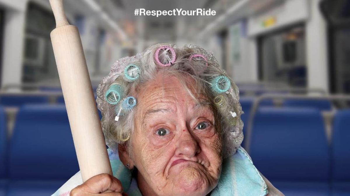 Miami-Dade Transportation and Public Works’ new Grandmas signage for its Metrorail system is aimed at imploring riders to behave, to clean up after themselves, to think of their fellow passenger. The ‘abuela’ sign sparked a bit of controversy on Twitter when some questioned its intent.