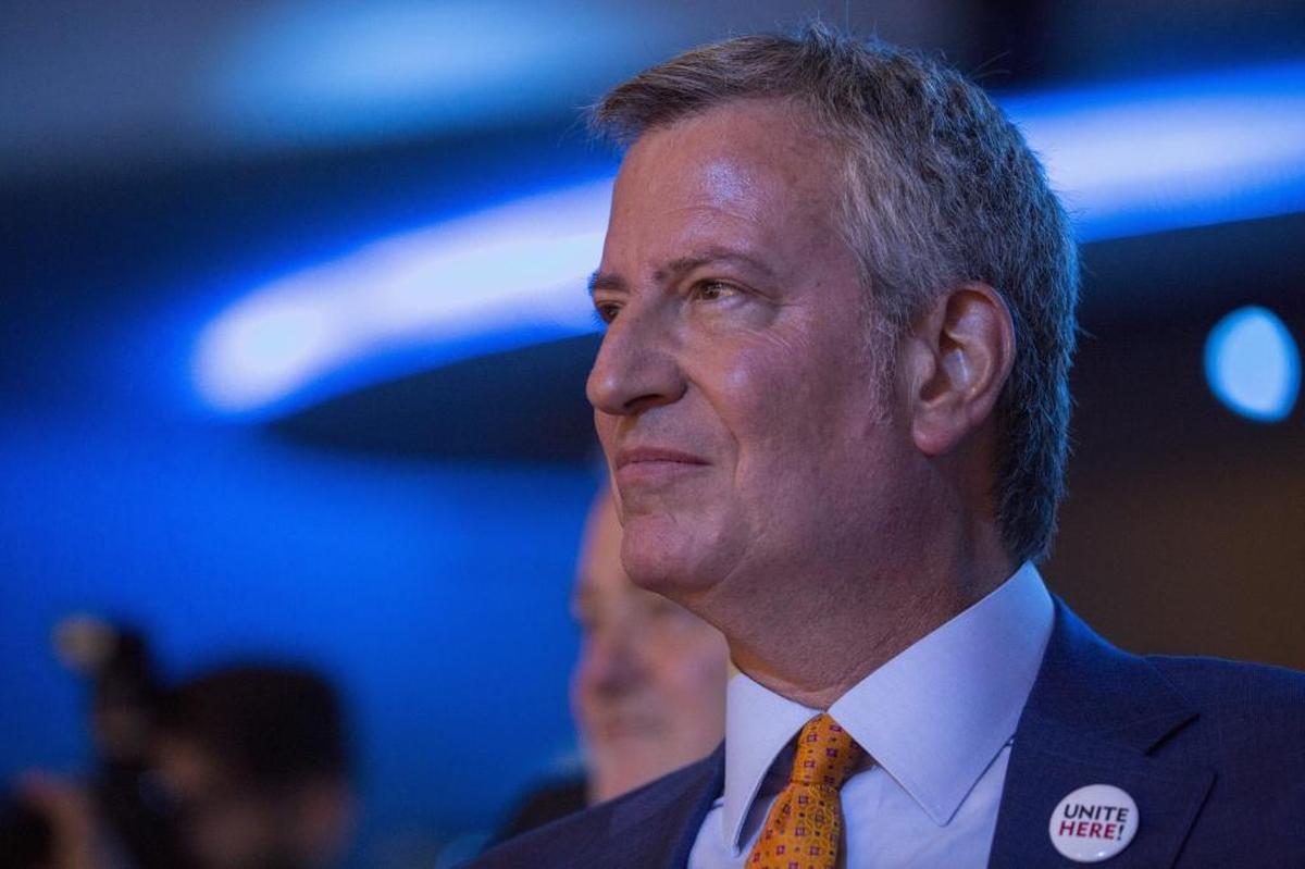 New York City Mayor Bill de Blasio during a conference of mayors in Miami Beach in June 2017. He runs the largest city in the United States, but could end up earning less than the mayor of Miami-Dade County.
