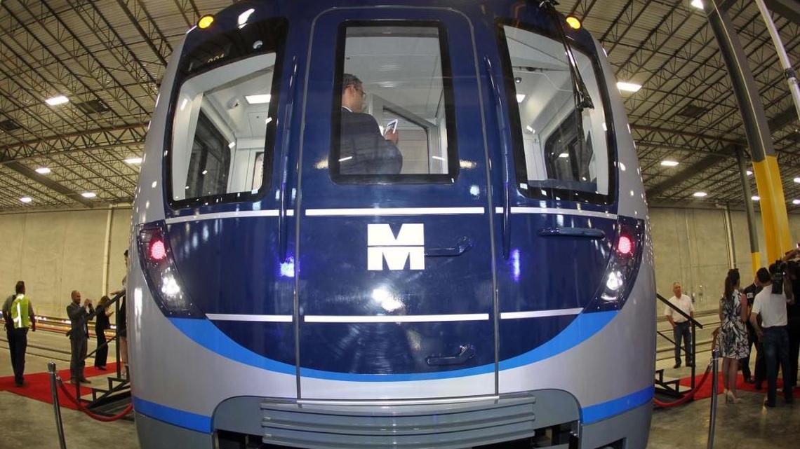 Protoype of a new Metrorail car.