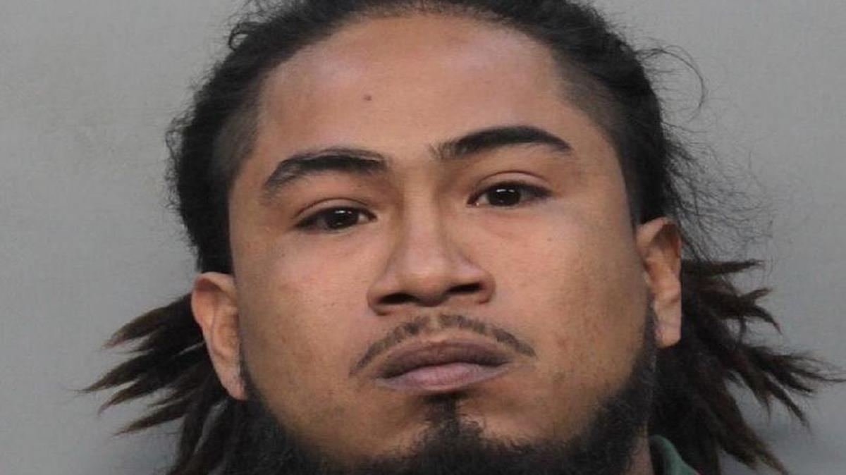 Franklin Yamill Cuevas, charged in bank robbery in Miami.