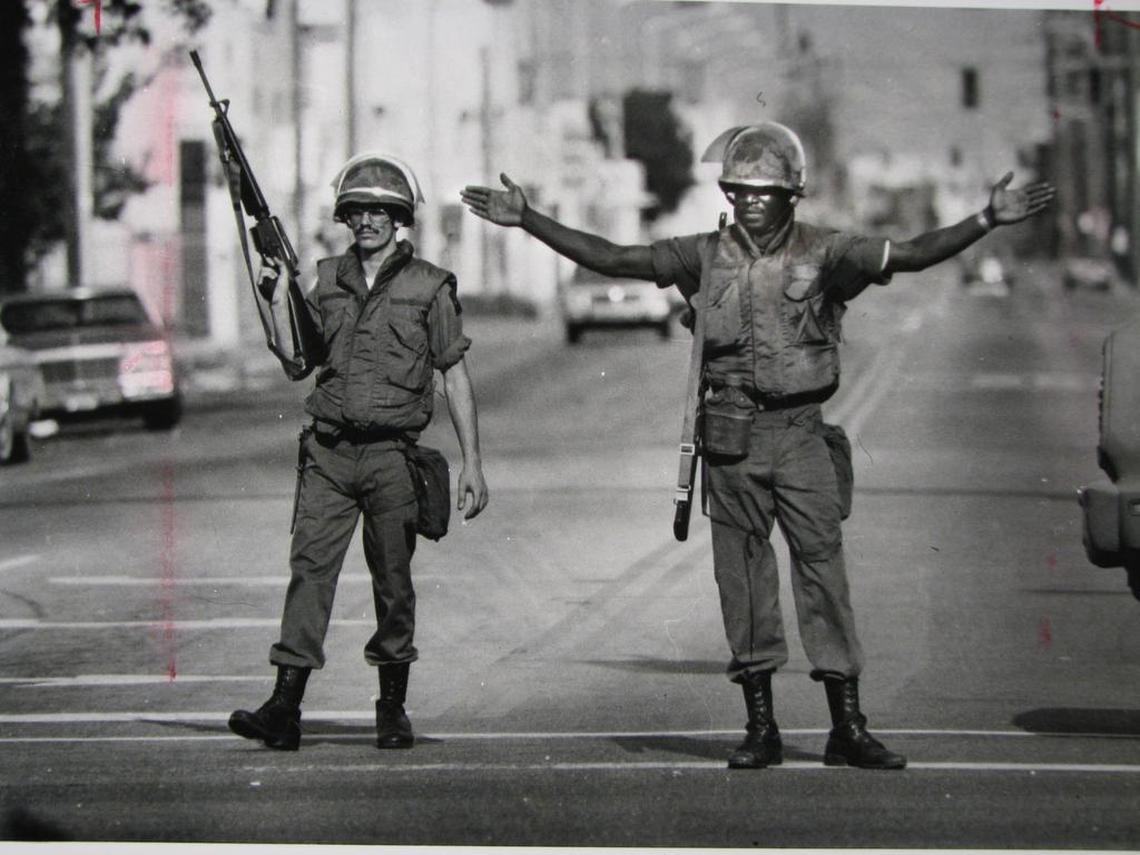 Reinforcements take to the streets.