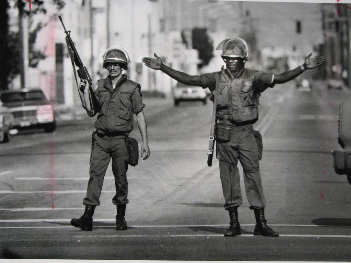 Reinforcements take to the streets.