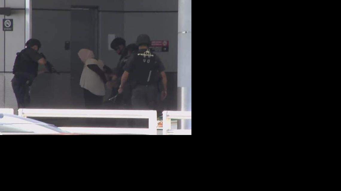 
Woman arrested at airport on Thursday, March 5, 2015. 
