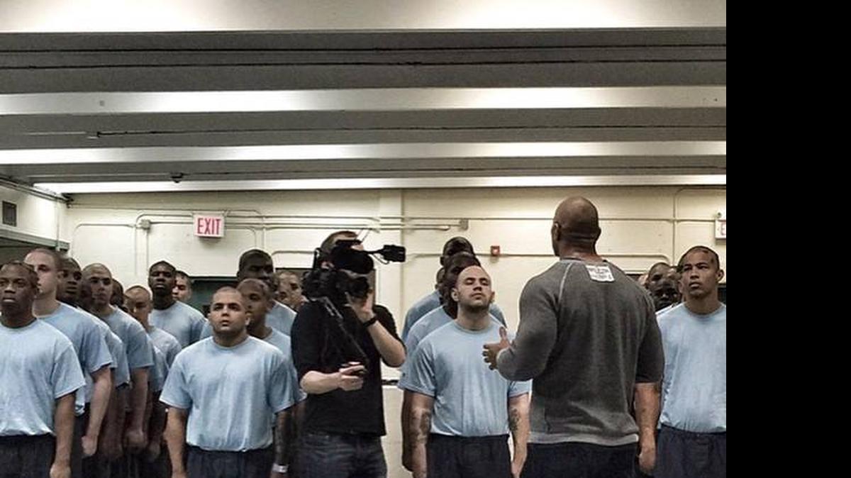 
Dwayne “The Rock” Johnson posted this photo about a documentary on Miami-Dade’s boot camp.
