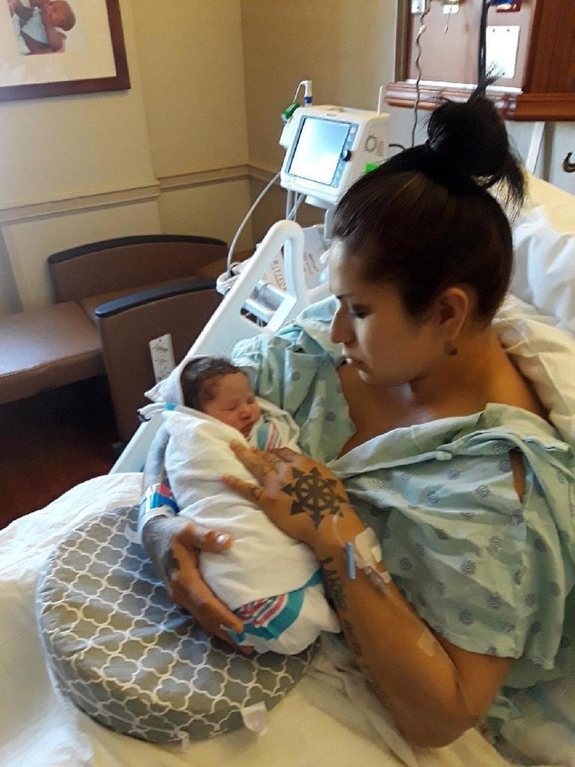 Ingrid Ronan Johnson, was born Friday, March 16, 2018, at Baptist Hospital to Rebecca Sanders, 28 and Justin Johnson, 36. The baby was whisked away by Miccosukee Police under a tribal court order. Tribal judges returned the child to the parents on Thursday.