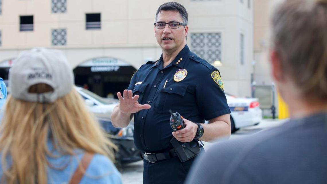 Police activity was seen coming out of the Florida International University’s Blue Garage on Nov. 2, 2017. Police evacuated the garage at the school’s main campus.