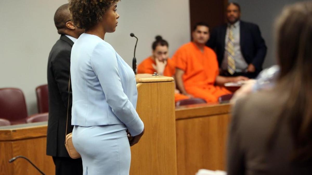 Reality TV star Hencha Voigt appeared in Judge Charles Johnson's courtroom earlier this week to testify about why she can't unlock her iPhone for police.