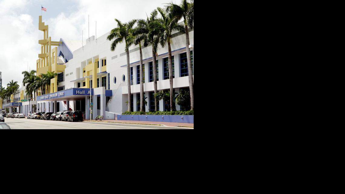 
The entrance to Hall A of the Miami Beach Convention Center, which would be renovated using a mix of city and county funds.
