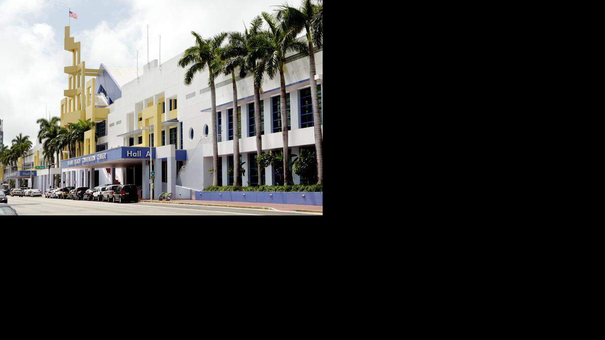 
The entrance to Hall A of the Miami Beach Convention Center, which would be renovated using a mix of city and county funds.
