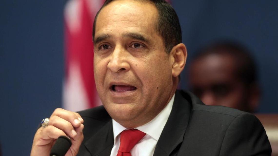 Joe Martinez was chairman of the Miami-Dade commission when this file photo was taken in 2012. He won back his old District 11 commission seat in 2016.