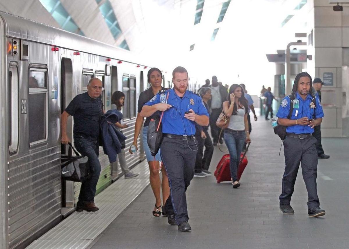 Metrorail passengers in the station that services Miami International Airport. The three miles of track that connect the station to the original Metrorail system were the lone expansion of county rail funded by a 2002 sales tax that promised a historic expansion of the system.