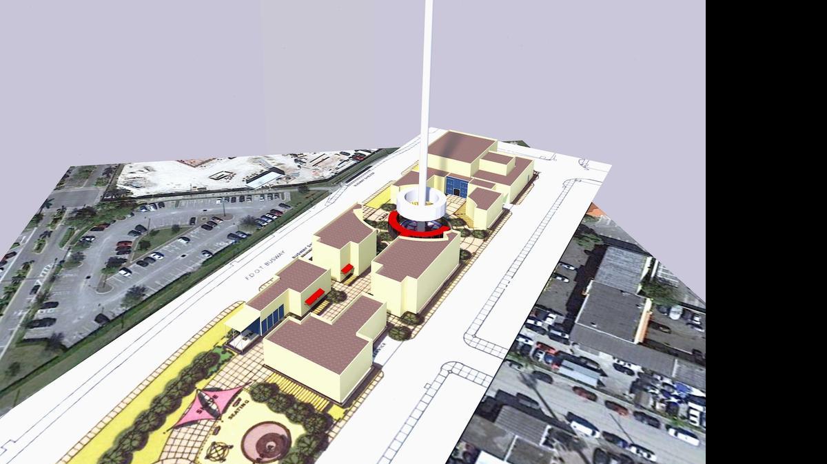 
An conceptual rendering of the proposed tower attraction by Leisure and Recreation Concepts in Homestead. 
