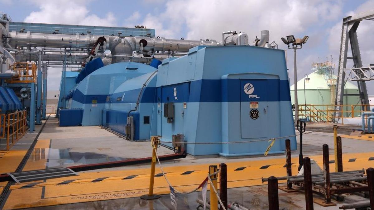This is Turkey Point’s Unit 4 turbine. Land has been cleared for nuclear reactors 6 and 7, but FPL says it is still in the process of obtaining state and federal licensing before it can proceed with a preconstruction phase.