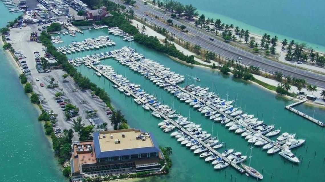The Rickenbacker Marina is the subject of a redevelopment proposal that would turn the site into a shopping, dining and entertainment destination.