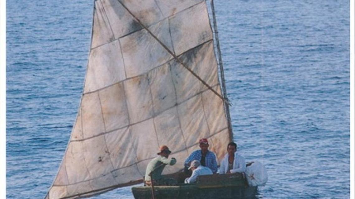 Four Cuban migrants attempted to cross the Florida Straits in a rustic sailing vessel but were interdicted by the Coast Guard in March. The men were repatriated Wednesday.